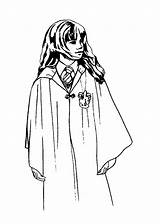Harry Potter Coloring Pages Hermione Granger Ron Kids Stone sketch template