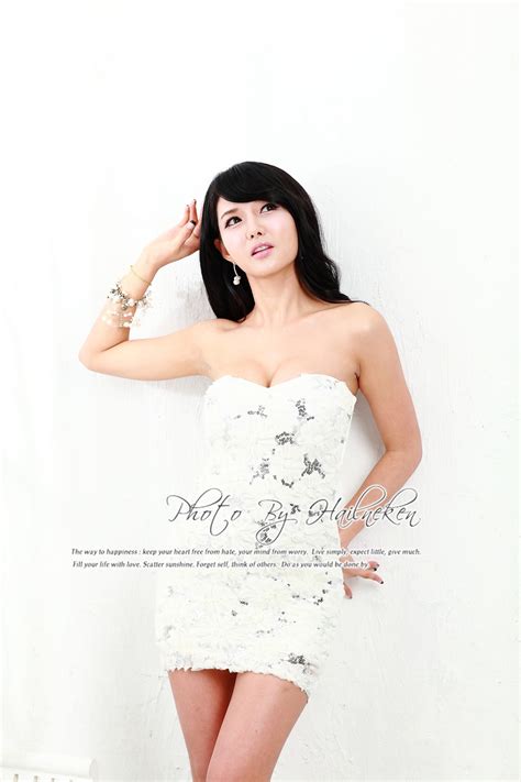 Cha Sun Hwa Lovely In White Dress Korean Models Photos