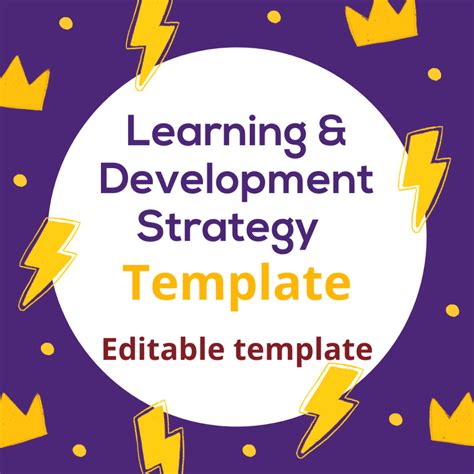 learning  development strategy template facilitated training