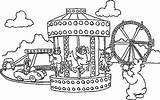 Coloring Carnival Pages Roundabout Magic Night Color Circus Tocolor sketch template