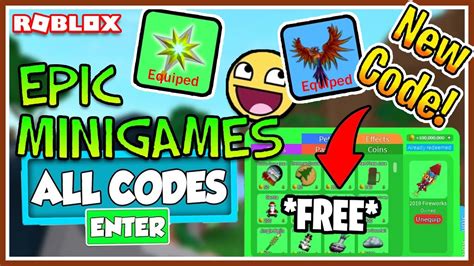 code  epic minigames  roblox youtube