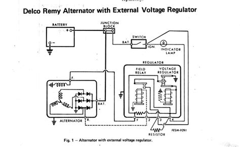 delco remy  alternator wiring diagram