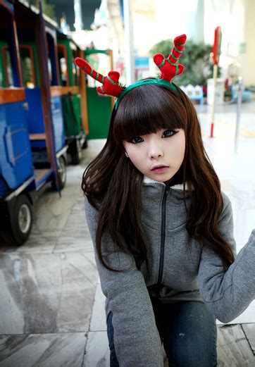 asian christmas creepy cute girl korean image