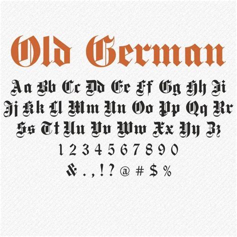 Old German Font Svg Old Deutsch Script Old Gothic Svg