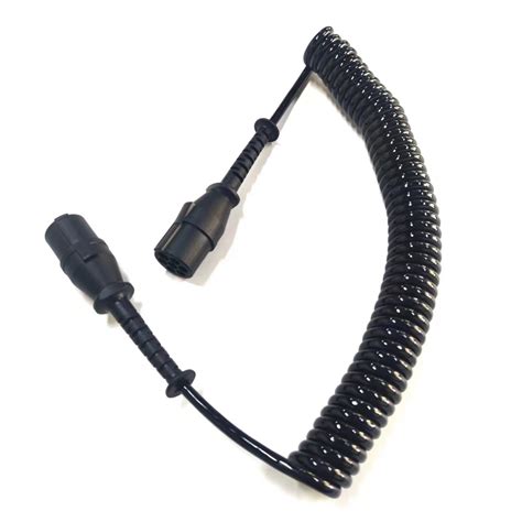 heavy duty   truck trailer connecting coiled extension cords spiral curly cable china