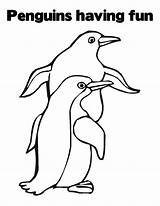Penguin Coloring Pages Penguins Printable Kids Christmas Tacky Club Fed Fun Comments sketch template