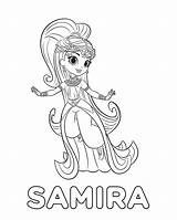 Samira Princess sketch template