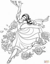 Coloring Pages Dancing Woman Gymnast Supercoloring Printable sketch template