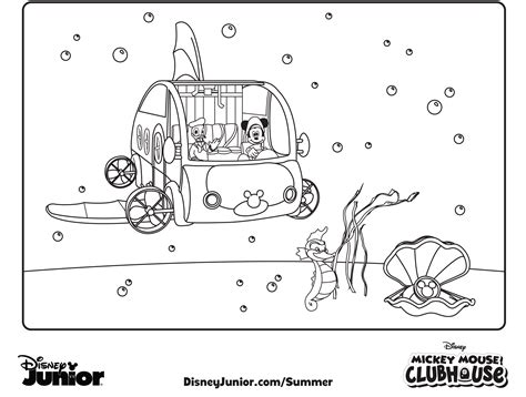 mickey mouse clubhouse coloring pages    print