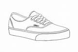 Vans Coloring Shoes Pages Shoe Van Drawings Drawing Template Printable Sketch Sneakers Line Getdrawings Color Authentic Getcolorings Popular Print sketch template