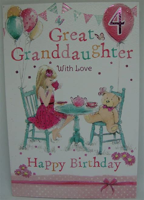great granddaughter birthday cards cards blog