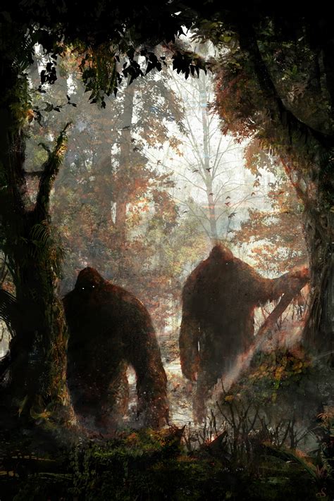 artstation sojourn   sasquatch sebastien ecosse