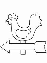 Weathervane Coloring Pages Wind Nature Vane Weather Colouring Direction Book Rooster Kids Books Advertisement Coloringpagebook Shaped sketch template