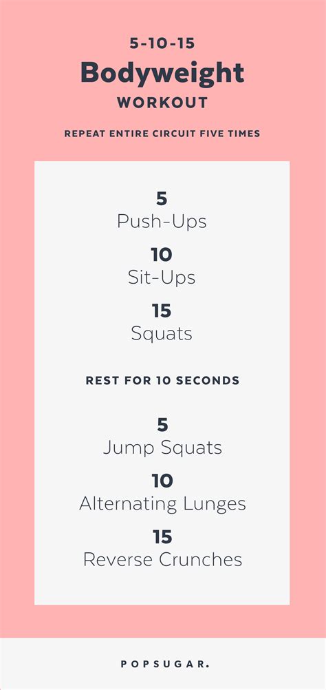 Click Here For A Printable Pdf Of This Workout Bodyweight Workout