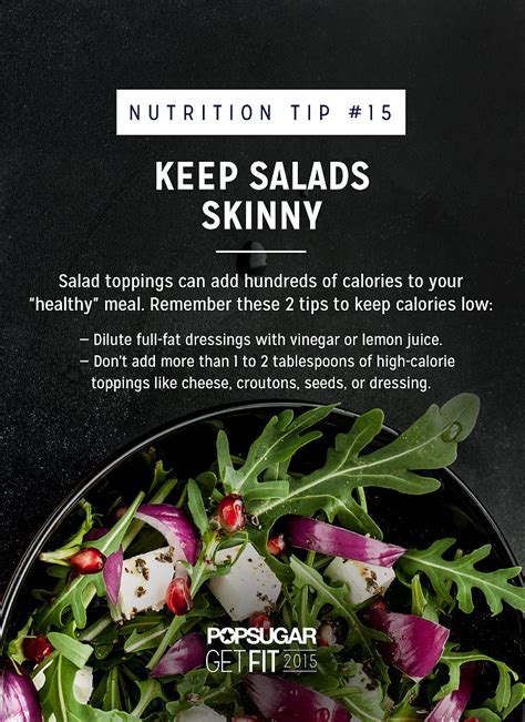 how to reduce salad calories popsugar fitness