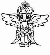 Twilight Sparkle Alicorn Coloring Pages Getdrawings sketch template