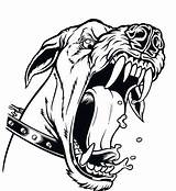 Dog Pitbull Barking Bijten Honden Plaatjes Furious Doberman Tatto Bff Clover Tattooimages Bulldog Bravos Animaatjes Zeichnen sketch template