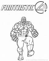 Coloring Pages Fantastic Four Fantastiques Dessin Colorier Coloriage Les Cartoon Printable Sheets Man Colouring Character Color Animated Rock Imprimer Wise sketch template