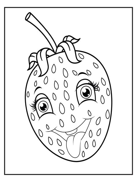 fruit coloring pages  fruits etsy