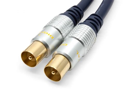 pro series  male  male tv antenna cable gold connectors