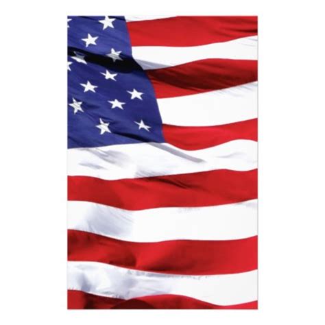 american flag design stationery paper zazzle