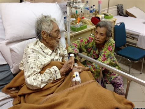 elderly couple married 70 years captured in sweet moment