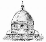 Firenze Cupola Disegni Fiore Brunelleschi Nadia Titolo sketch template