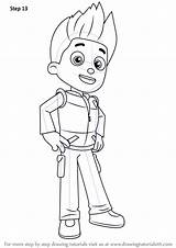 Paw Patrol Ryder Drawing Draw Coloring Step Pages Sketch Role Player Drawingtutorials101 Kids Patrouille Pat Dessin Coloriage Learn Imprimer Boy sketch template