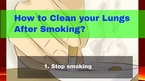 quitting smoking   clean lungs youtube