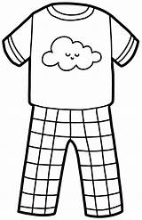 Pajama Preschool Toddler sketch template