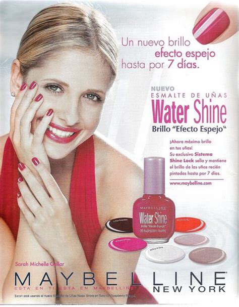 maybelline ad featuring sarah michelle gellar vintage makeup ads retro makeup vintage beauty