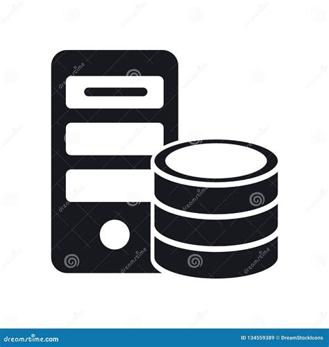 server icon vector sign  symbol isolated  white background server