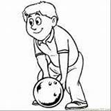 Bowling Cliparts Bowler Getcolorings sketch template