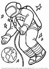 Weltraum Weltall Malvorlagen Astronaut sketch template