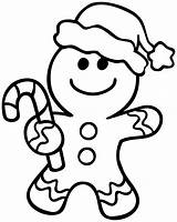 Gingerbread Coloring Man Pages Color Print Kids sketch template