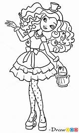 Hatter Ever After High Madeline Coloring Pages Draw Higt Drawdoo Step Printable Popular Webmaster Liv Getdrawings Getcolorings Print sketch template