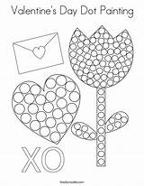 Dot Painting Coloring Valentine Valentines Built California Usa sketch template