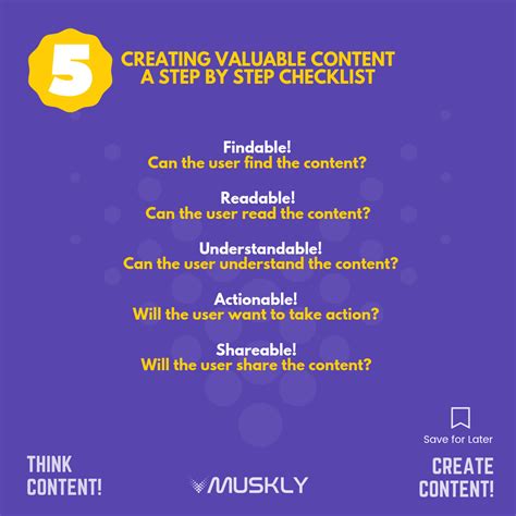 create valuable content  step  step checklist  follow create content