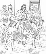 Jesus Children Coloring Greeting Pages Printable Categories sketch template
