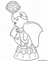Coloring Dumbo Pages Circus Printable Print Book sketch template