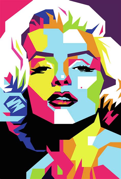 Marylin Monroe 4 Wpap Pop Art Digital Art By Ahmad Nusyirwan Pixels