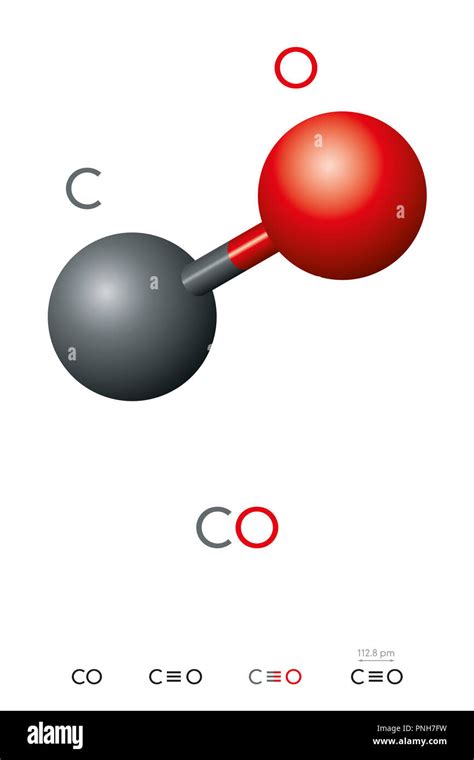 el monoxido de carbono  molecula modelo  formula quimica gases