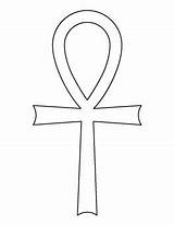 Ankh Stencils Printable Template Egypt Drawing Religious Outline Tattoo Egyptian Templates Symbol Symbols Pattern Patterns Crafts Patternuniverse Coloring Choose Board sketch template