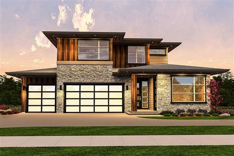 modern house plan  finished  level ms architectural