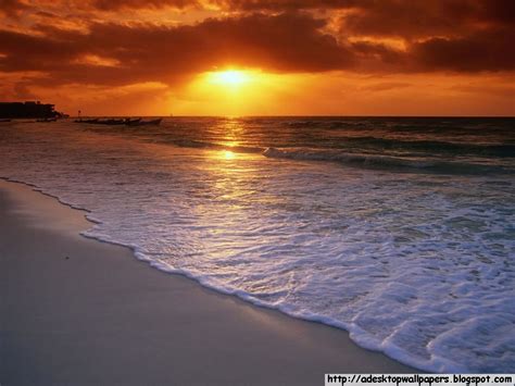 sunset beach desktop wallpapers