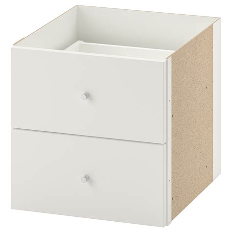 kallax insert with 2 drawers white 13x13 ikea