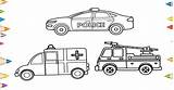 Ambulance sketch template