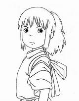 Chihiro Ghibli Miyazaki Mononoke Spirited Haku Viagem Hayao Totoro Estudio Lineart Book Princesse Sketchbook Bocetos Bordado sketch template