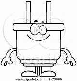 Plug Clipart Cartoon Mascot Electric Color Happy Cory Thoman Electrician Pages Outlined Coloring Vector Sick 2021 Clipground Preview sketch template