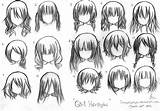 Anime Hairstyles Bangs Girl Hairstyle Chibi Hair Short Female Drawing Drawings Manga Styles Draw Girls Side Google Cute Reference Haircuts sketch template